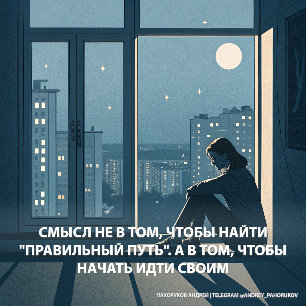 Смысл не в том, чтобы найти "правильный путь". А в том, чтобы начать идти своим